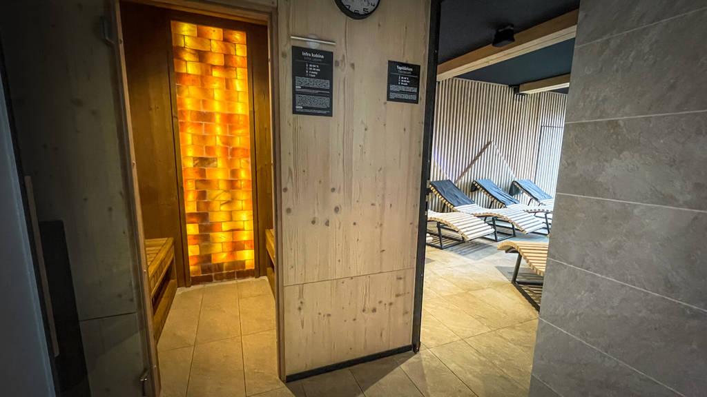 Wellness centrum sauna.