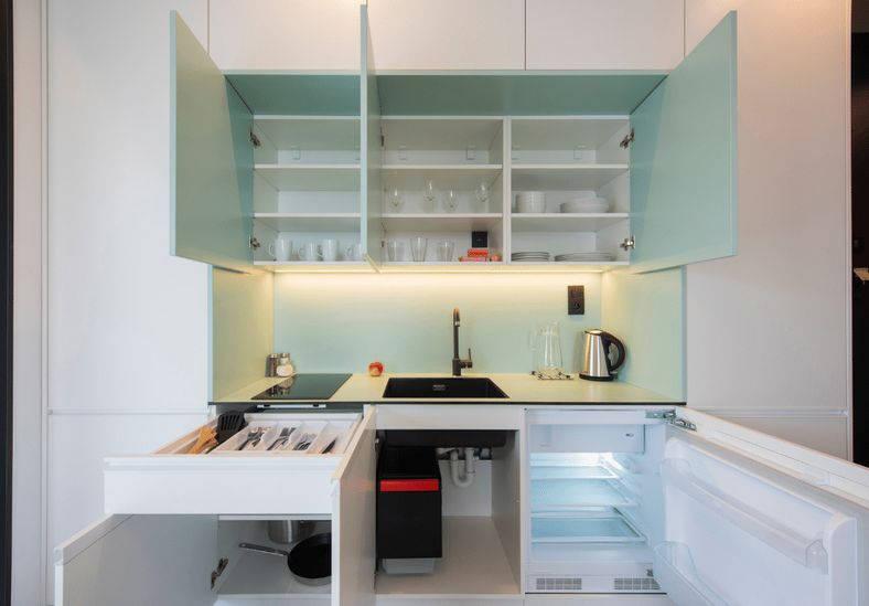 Pinea apartmán Standard kuchyňský kout.