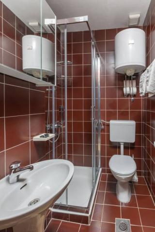 Vila Topič - hygienické zařízení se sprchovým koutem, WC a umyv