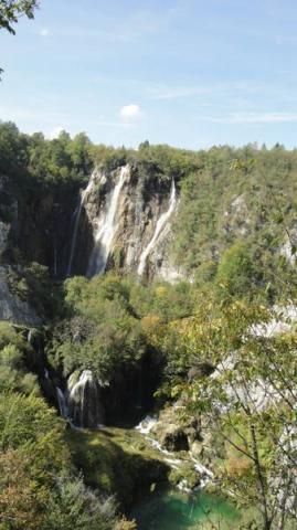 Plitvická jezera - vodopády.