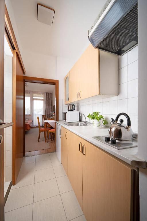 Apartman Standard dvoupokojový kuchyňský kout.