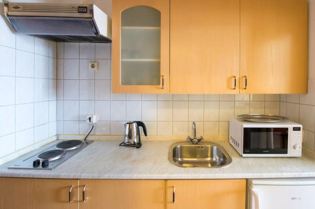 Apartman Standard jednopokojový kuchyňský kout.