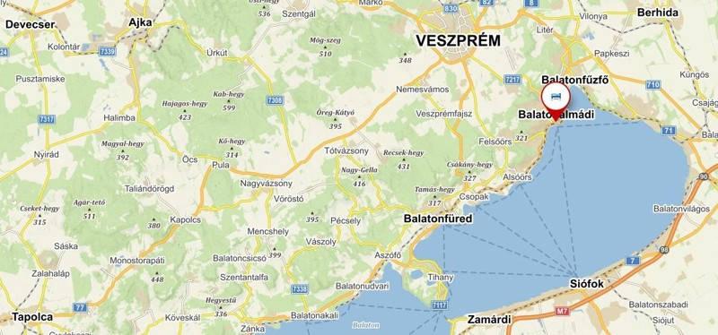 Mapa Balaton.