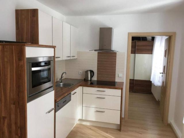 Apartmán kuchyňský kout.