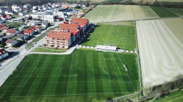 Fotbalová hřiště.