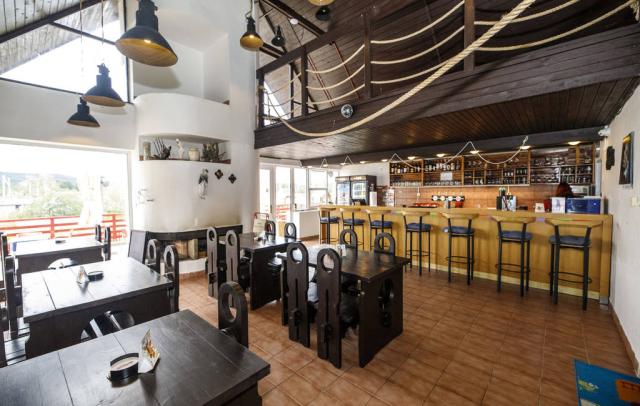 Restaurace u pláže.