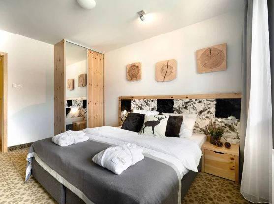 Apartmán 2-lůžková ložnice manželská postel.