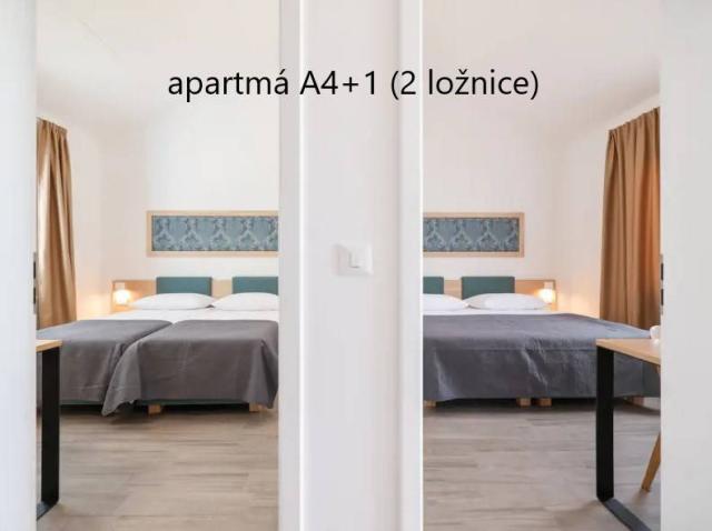 Apartmány Medena - apartmá A4+1 - dvě ložnice s manželskou post