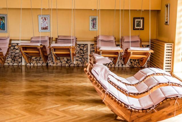 Wellness centrum s lehátky.