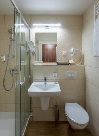 Pokoj hygienické zařízení sprchový kout.