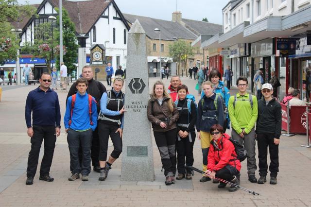 na začátku West Highland Way