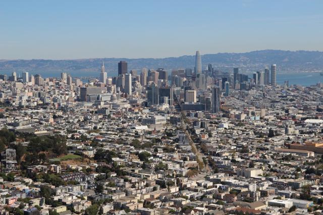 San Francisco - výhlde z Twin Peaks