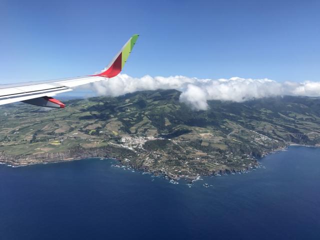 Sao Miguel - z letadla