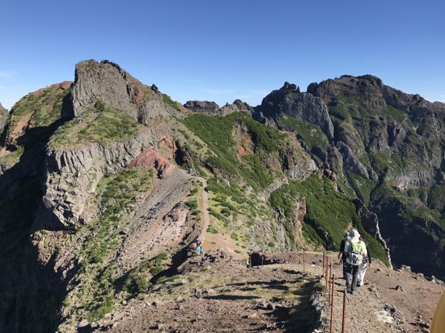 cesta z Pico Arieiro na Pico Ruivo