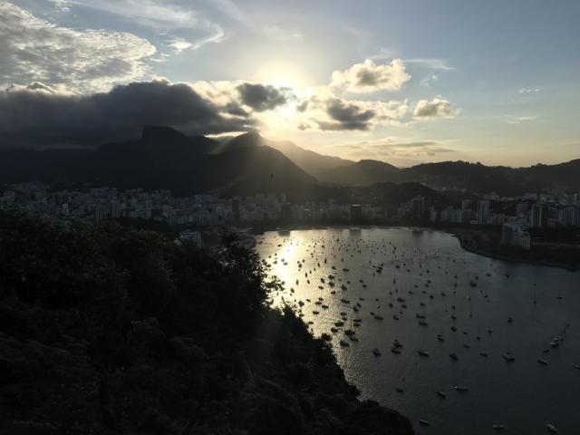 západ slunce na Morro da Urca