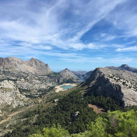 jezero Cubér v pohoří Tramuntana