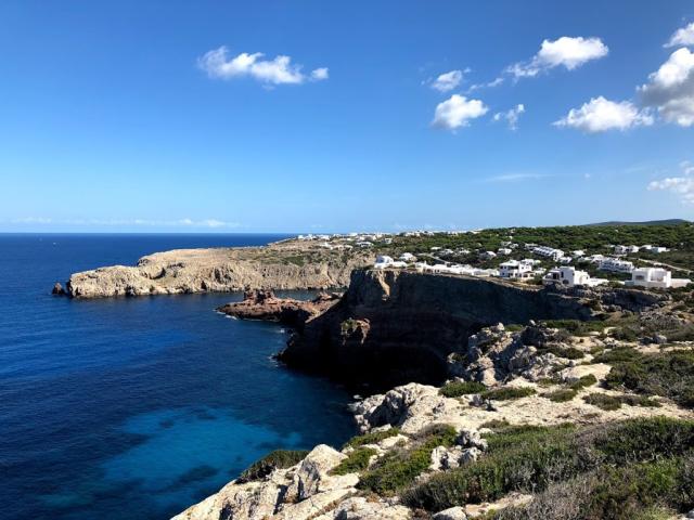 trasa: Cala Morell - Punta Nati - Cala en Blanes