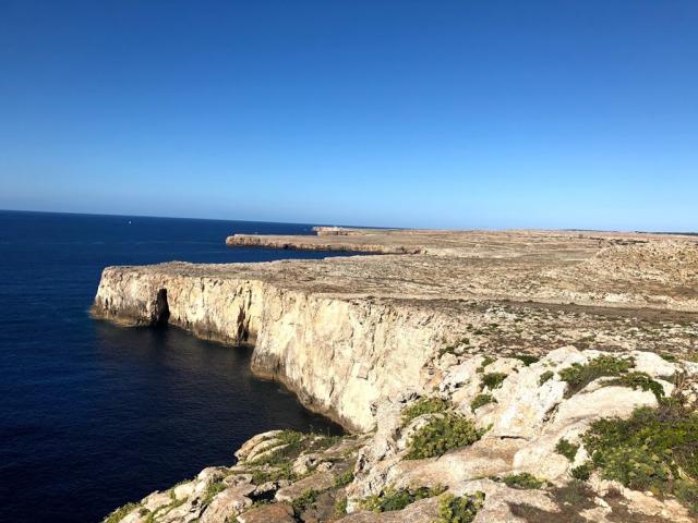 trasa: Cala Morell - Punta Nati - Cala en Blanes