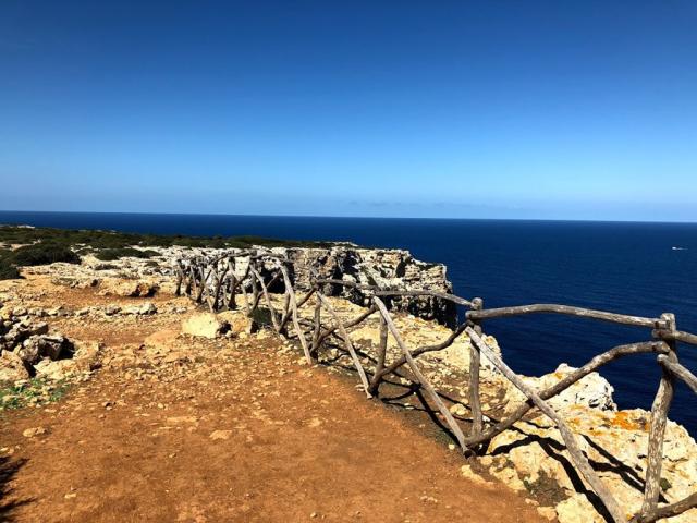 trasa: Cala Morell - Punta Nati - Cala en Blanes