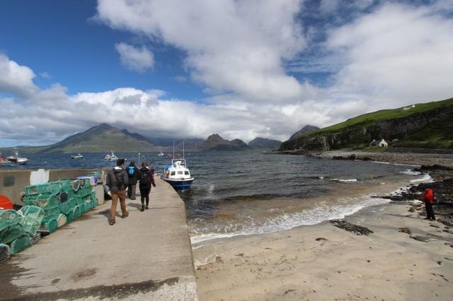 Elgol - nástup do lodi