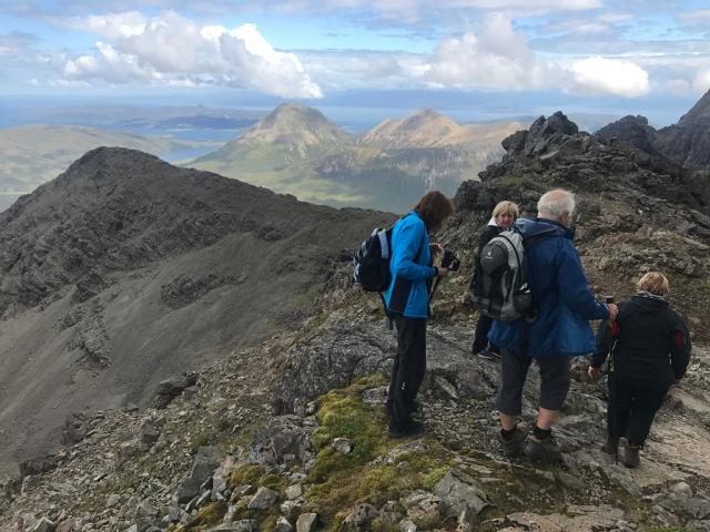 Bruach na Frithe - odchod z vrcholu