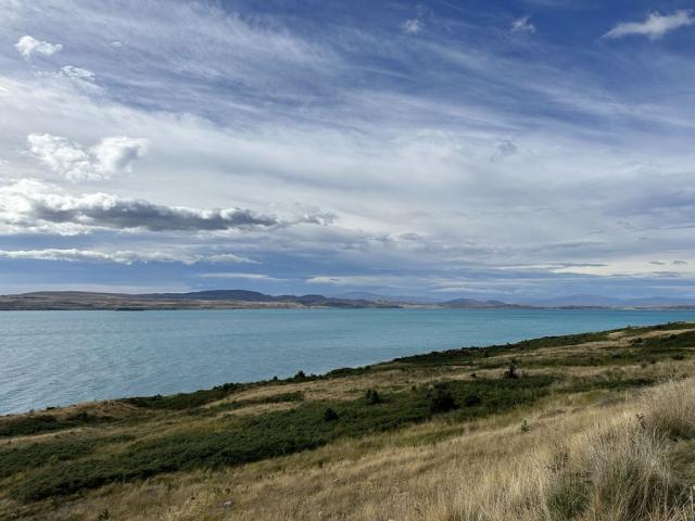 příjezd do NP Mt. Cook - Lake Pukaki
