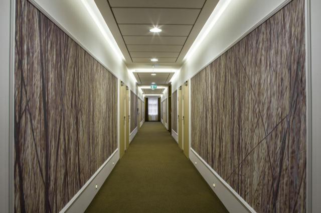 Chodba lázeňského hotelu Terra
