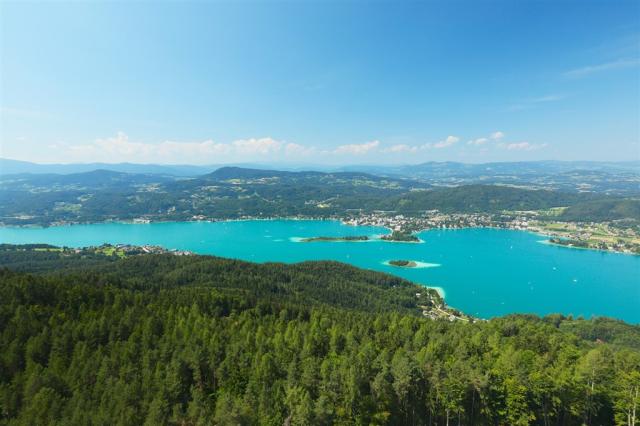 Rakousko - Korutany -  Worthersee, největší jezero Korutan shut