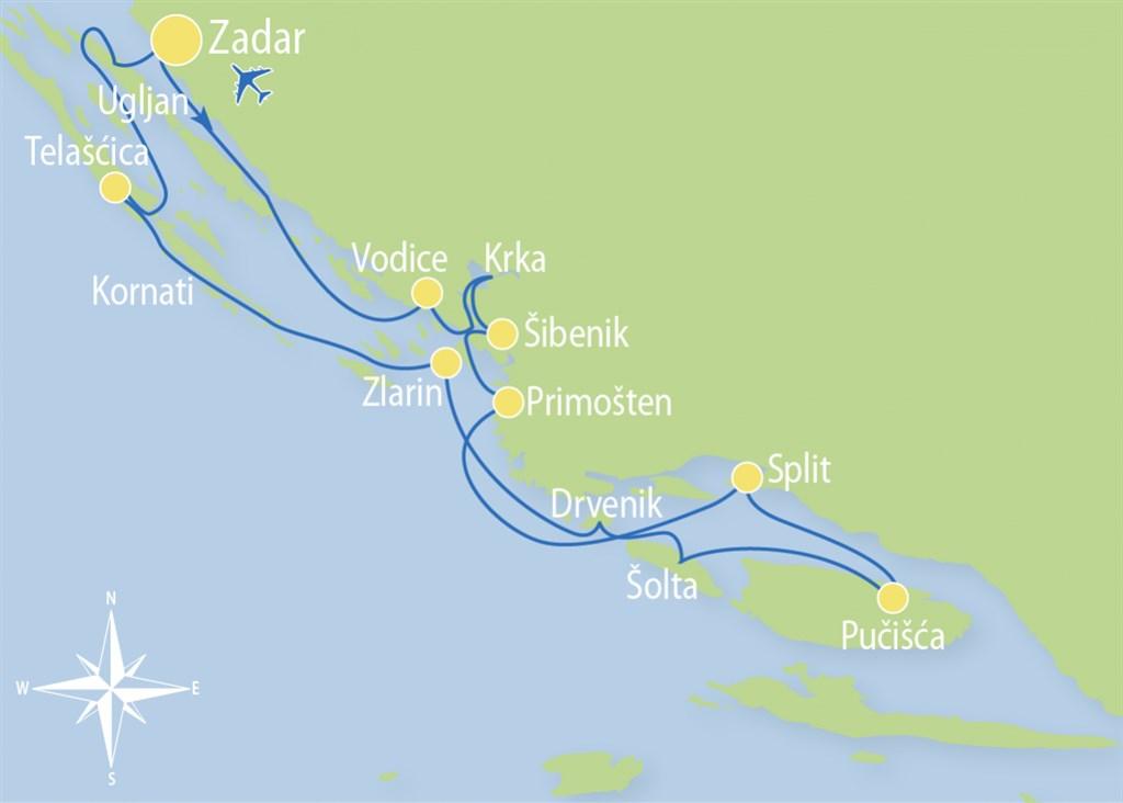 Plavba mezi tisíci ostrovy Zadar