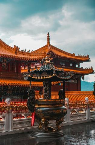 <p>Tchaj-wan – buddhistické chrámy na Sun Moon Lake – foto Lisa