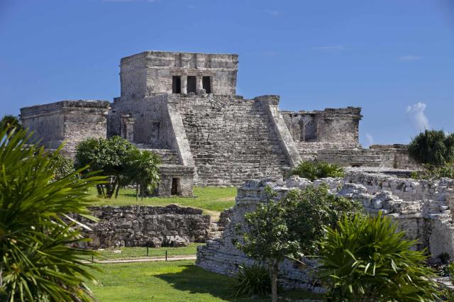 <p>Mexiko - Poloostrov Yucatán - Tulum - Mayská pyramida</p>