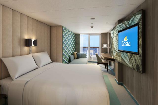 Kajuta s balkonem Costa Smeralda