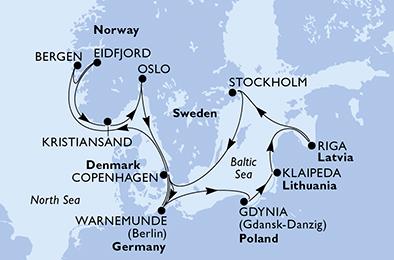 Mapka plavby
