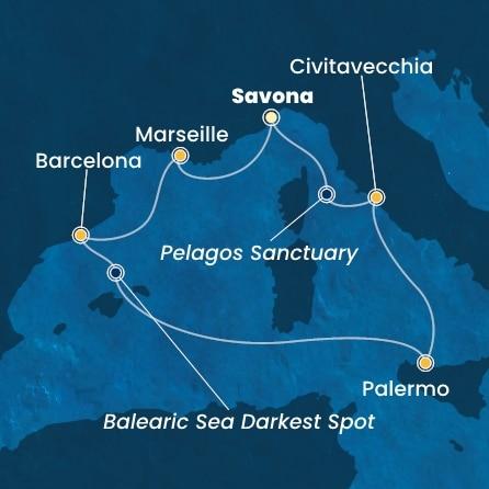Mapka plavby