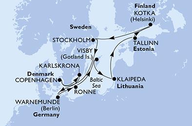 Mapka plavby