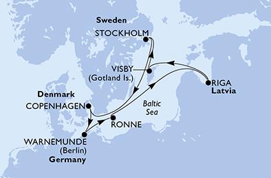 Mapka plavby