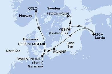 Mapka plavby