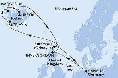 Mapka plavby