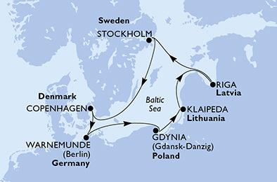 Mapka plavby