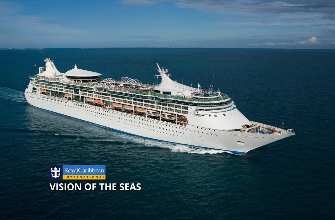 USA, Britské Panenské ostrovy, Antigua a Barbuda, Martinik, Svatý Vincenc a Grenadiny, Svatý Kryštof a Nevis ze San Juanu na lodi Vision of the Seas