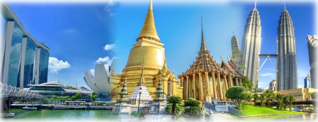 Singapur - Malajsie - Bangkok