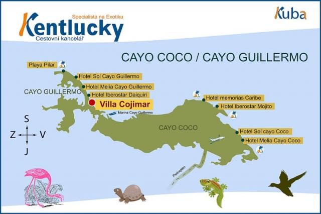 Mapa Cayo Coco - Guillermo