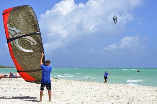 Kite surfing