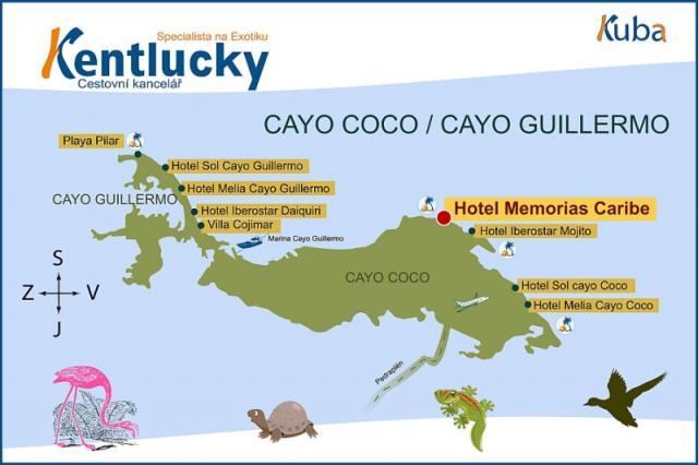 Mapa Cayo Coco - Guillermo