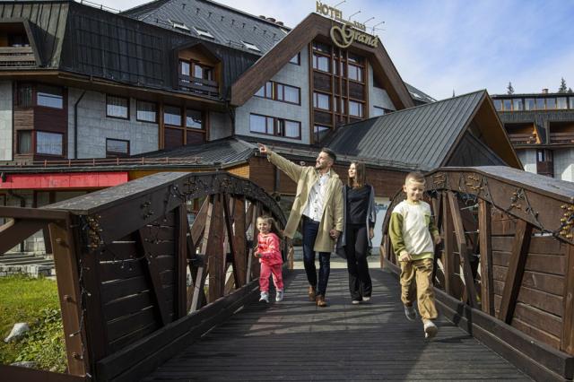 Grand hotel Jasná, Chopok, Nízké Tatry, Slovensko, Dovolená s C