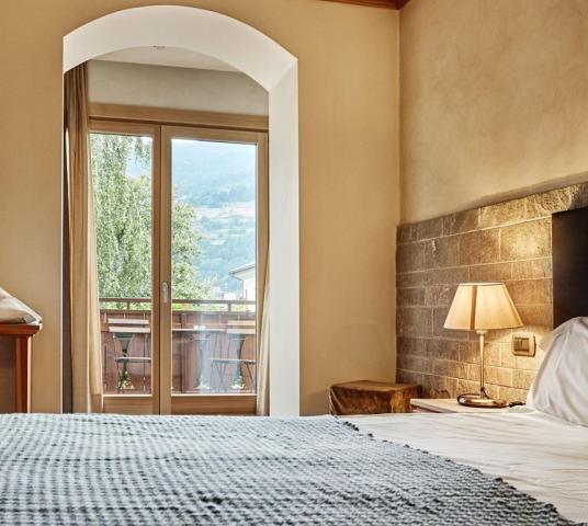 2lůžkový pokoj Standard s balkonem, Hotel Rezia, Bormio, Itálie