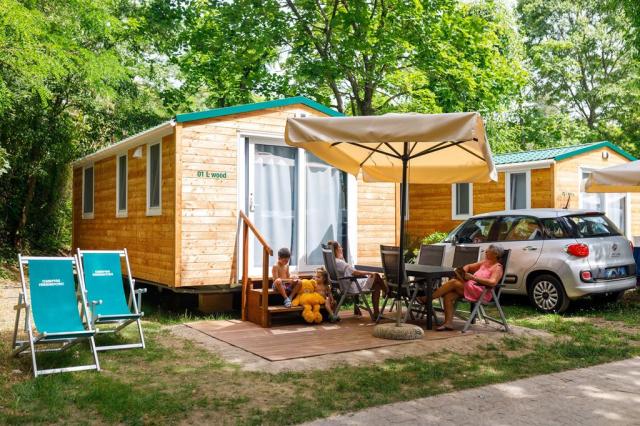Mobilní dům 4+2 L WOOD, Camping Sabbiadoro, Lignano, CK 