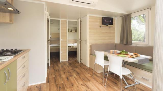 Mobilní dům L Leisure, Camping Sabbiadoro, Lignano, Itálie, Dov