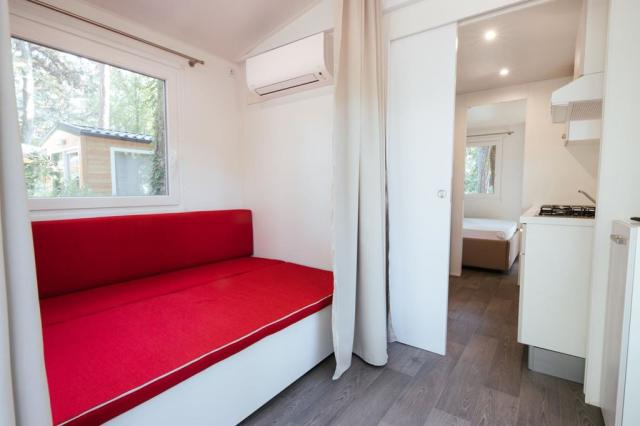 Mobilní dům WOOD, Camping Sabbiadoro, Lignano, Itálie, Dovolená
