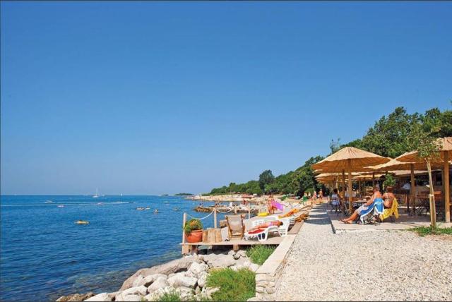 Camping Bijela Uvala, Zelena laguna, Poreč, Istrie, Chorvatsko,